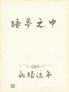 睡梦之中封面