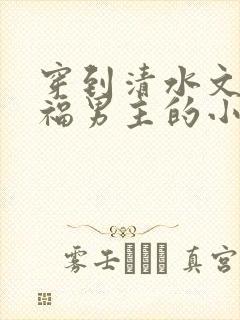 穿到清水文里造福男主的小说