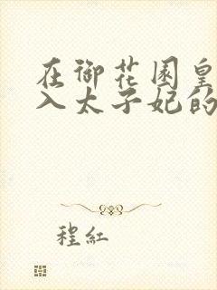在御花园皇上进入太子妃的小说