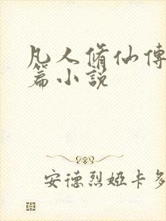 凡人修仙传人界篇小说