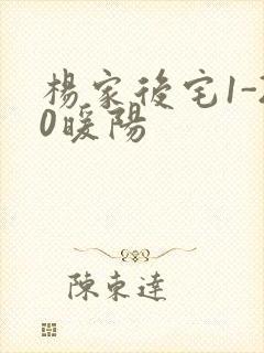 杨家后宅1-20暖阳