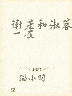 卫老和淑蓉销魂一夜