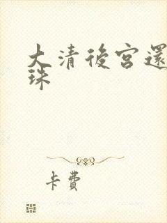 大清后宫还君明珠