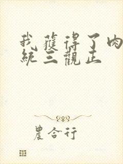 我获得了肉禽系统三观正