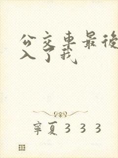 公交车最后一排入了我