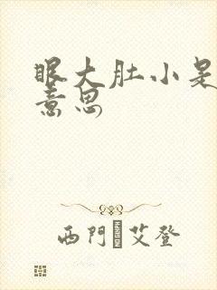 眼大肚小是什么意思