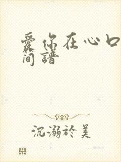 爱你在心口难开简谱封面