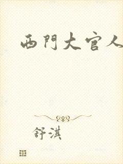 西门大官人封面