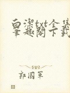 白洁txt全集笔趣阁下载