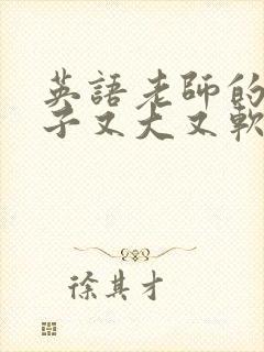 英语老师的小兔子又大又软封面