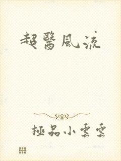 超医风流封面
