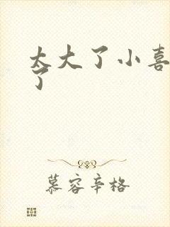 太大了小喜涨死了封面