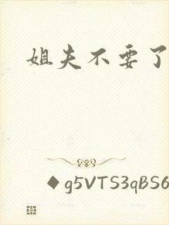 姐夫不要了封面
