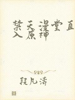 禁天漫堂直接进入原神封面