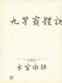 九星霸体诀小说