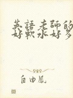 英语老师的兔子好软水好多