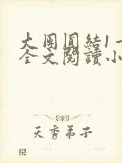 大团圆结1一6全文阅读小说