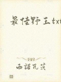 最佳野王txt