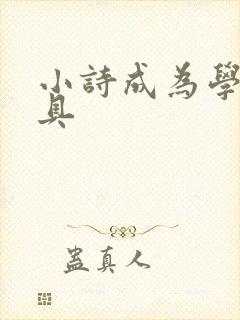 小诗成为学校教具封面