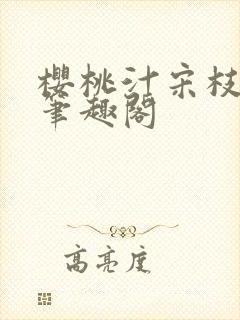 樱桃汁宋枝江野笔趣阁