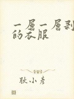 一层一层剥开我的衣服封面