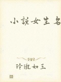 小说女生名字