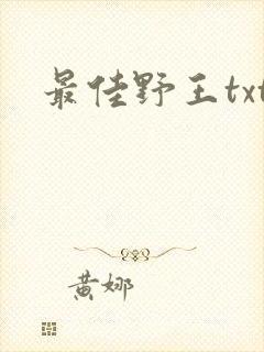 最佳野王txt