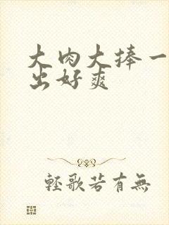 大肉大捧一进一出好爽