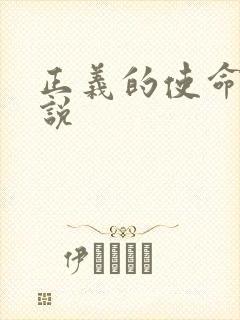 正义的使命 小说