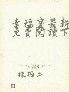 幸福宝最新章节免费阅读下载