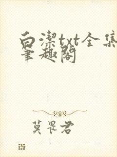 白洁txt全集笔趣阁