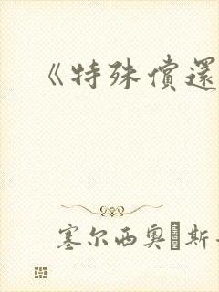 《特殊偿还》封面