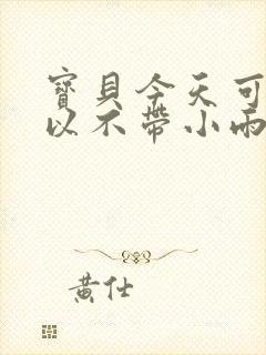 宝贝今天可不可以不带小雨伞