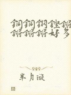 铜铜钢铿锵锵锵锵锵锵好多少阅读