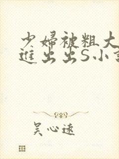 少妇被粗大猛进进出出S小说封面