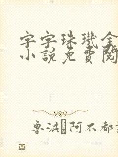 字字珠玑金银花小说免费阅读