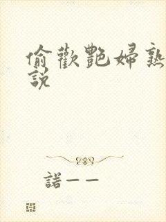 偷欢艳妇熟女小说封面