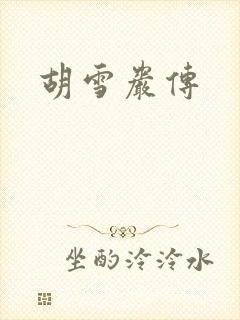 胡雪岩传封面