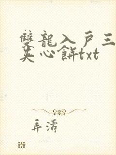 双龙入户三人行夹心饼txt