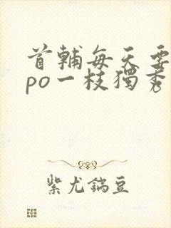 首辅每天要不够po一枝独秀封面