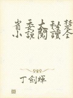 省委大秘楚东恒小说阅读全文