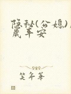 隐秘(公媳)岁岁平安封面