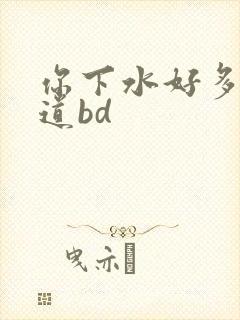 你下水好多下水道bd