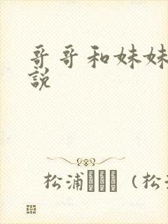 哥哥和妹妹的小说