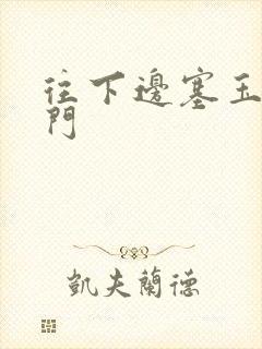 往下边塞玉器出门