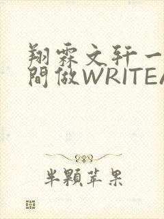 翔霖文轩一个房间做WRITEAS