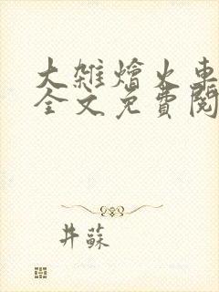 大杂烩火车小说全文免费阅读封面