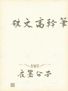 破文高干笔趣阁