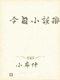 今日小说排行榜封面