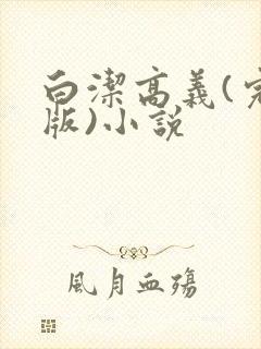 白洁高义(完整版)小说